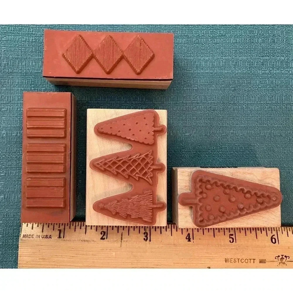 Rubber Stamps Christmas Trees - Picture 2 of 2
